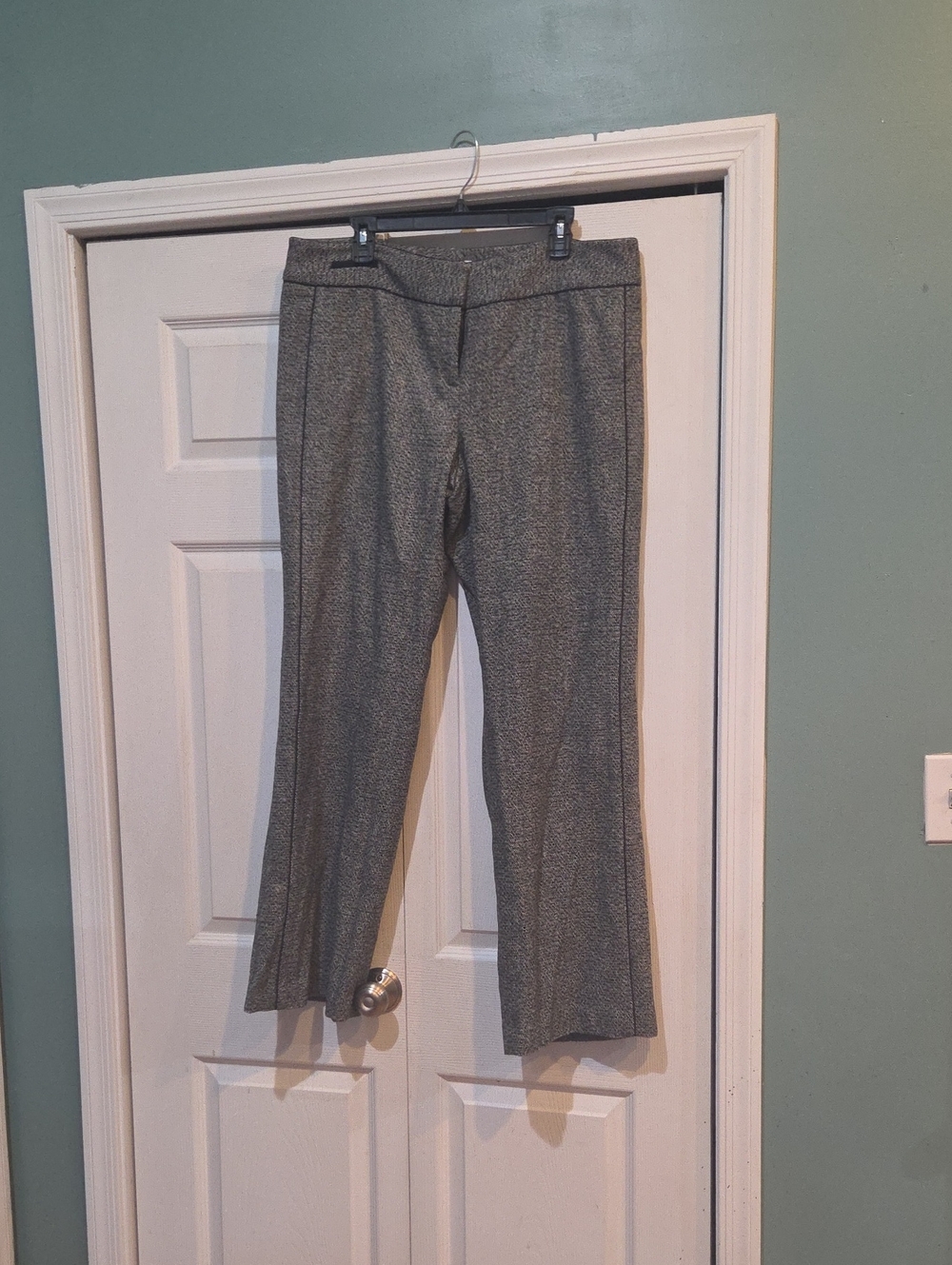 Calvin Klein Gray Boot-Cut Dress Pants